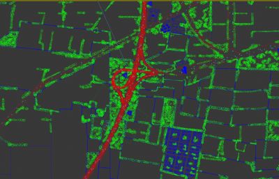 高速公路+麦田田野场景3dmax模型