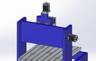 solidworks数控三轴机床模型