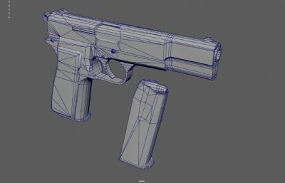 勃朗宁手枪,M1911手枪游戏低模