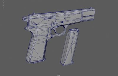 勃朗宁手枪,M1911手枪游戏低模