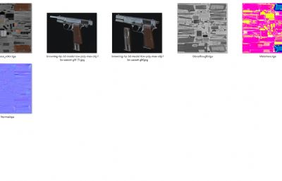 勃朗宁手枪,M1911手枪游戏低模