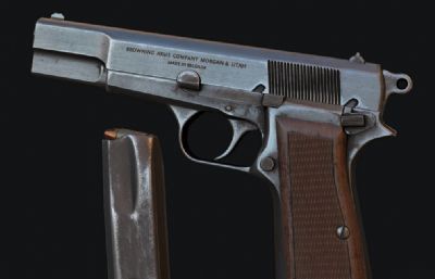 勃朗宁手枪,M1911手枪游戏低模