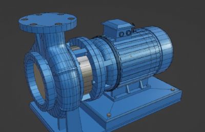 加压泵blender模型