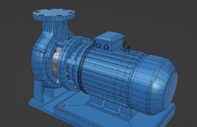 加压泵blender模型