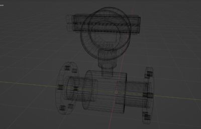 流量计blender模型