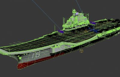 辽宁舰航母3dmax模型