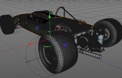 赛车blender,c4d,fbx模型