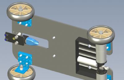 小车,平衡车底盘solidworks模型