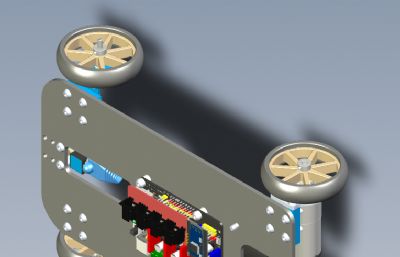 小车,平衡车底盘solidworks模型