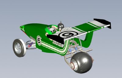 四款卡丁车,三轮赛车solidworks模型