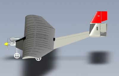 竞赛航模飞机step模型