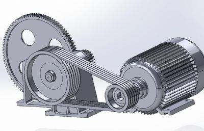 减速器轴系部件step模型