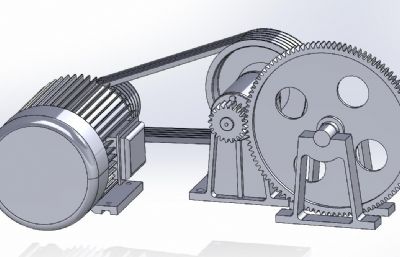 减速器轴系部件step模型