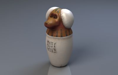 卡诺匹斯罐,埃及文物罐子,灵魂容器