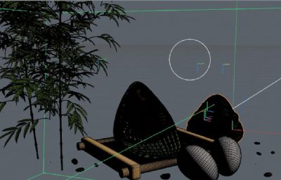 端午节五谷杂粮粽+咸鸭蛋组合海报C4D模型