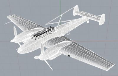 Bf 110 F-2战斗机obj模型