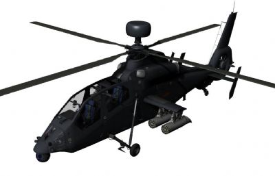 武直-19,霹雳火-19武装直升机obj模型