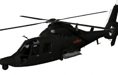 直-9WA直升机OBJ模型