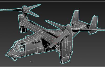 mv-22鱼鹰旋翼直升机,运输机素模