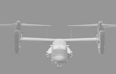mv-22鱼鹰旋翼直升机,运输机素模