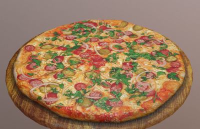 Pizza披萨,番茄披萨,芝士培根披萨