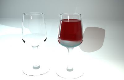 玻璃酒杯,红酒杯C4D模型