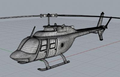 多用途直升机obj模型