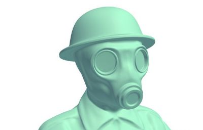 二战焊料防毒面具