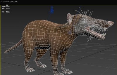 恐毛猬,恐棘猬3dmax模型