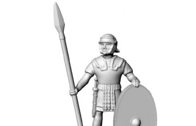 罗马士兵使用长矛和盾牌
