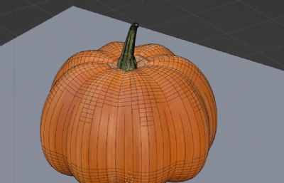 写实南瓜blender模型,有obj格式
