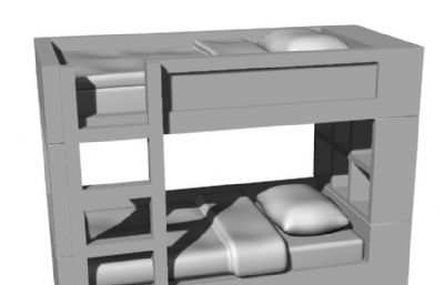 双层床obj模型
