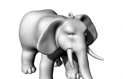 大象obj模型