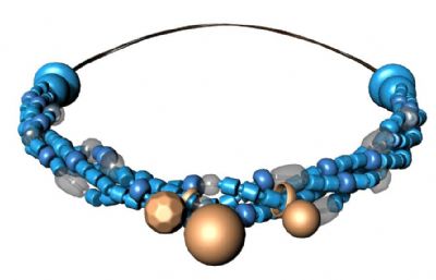 串珠项链3D模型