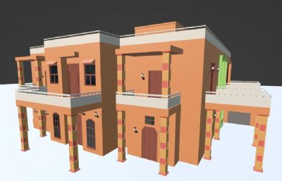 别墅住宅结构blender模型