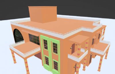 别墅住宅结构blender模型