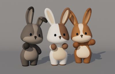 卡通小兔子,Q版兔子十二生肖