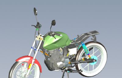 摩托车,机车solidworks模型