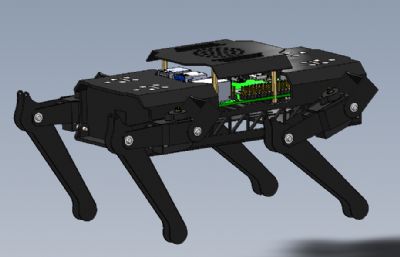 小机械狗solidworks模型