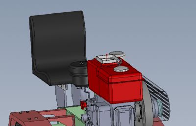 橡胶履带拖拉机 solidworks