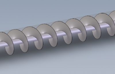 阿基米德螺杆泵solidworks模型