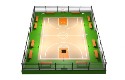 室外篮球场,篮球场铁网,练习场