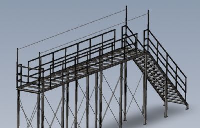 钢结构桥,钢架操作平台
