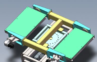 solidworks二轴变位机设备