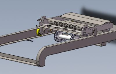 垃圾桶+垃圾桶提升机solidworks模型