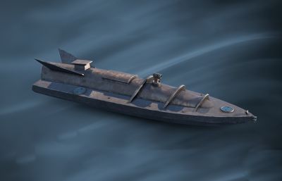 偷渡船,简易潜水艇,无人小型潜艇