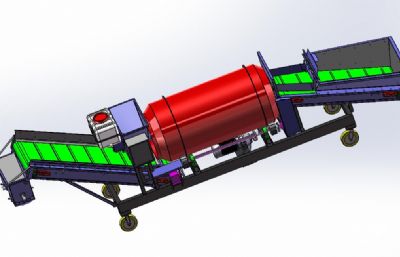 马铃薯拌种机solidworks模型