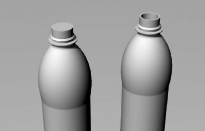 可乐瓶子,塑料瓶rhino模型