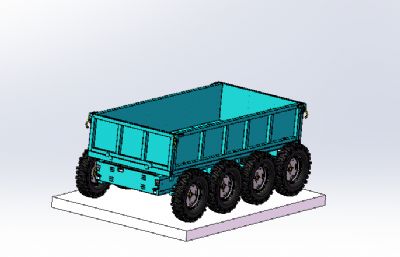 新型遥控全地形八轮驱动运输车