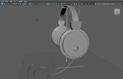 耳机,头戴耳机maya模型
